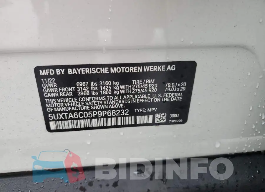 5UXTA6C05P9P68232 Photo# 13