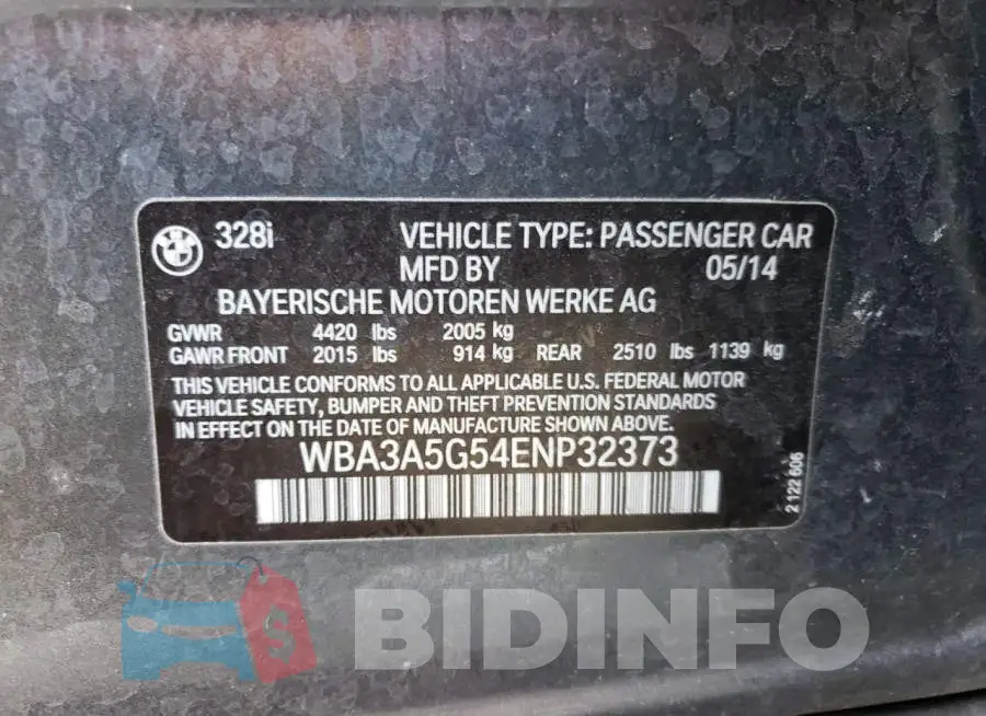 WBA3A5G54ENP32373 Photo# 12
