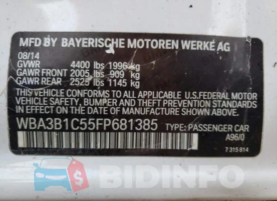 WBA3B1C55FP681385 Photo# 12