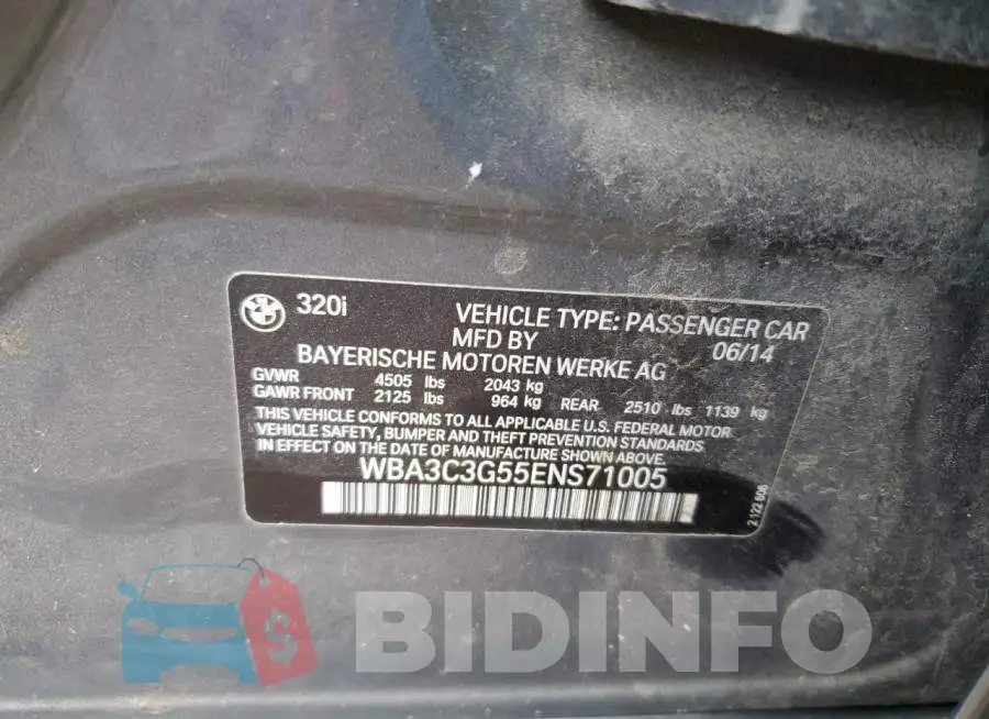 WBA3C3G55ENS71005 Photo# 12