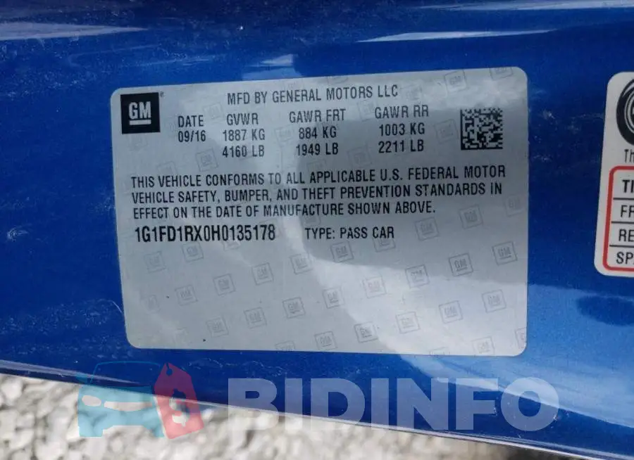1G1FD1RX0H0135178 Photo# 10