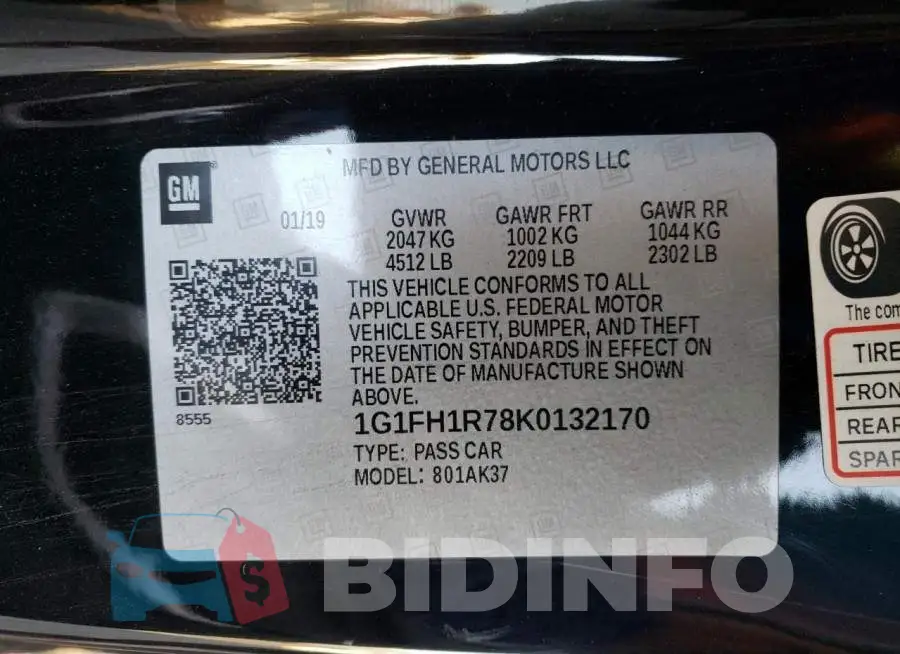 1G1FH1R78K0132170 Photo# 12