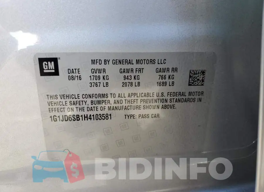 1G1JD6SB1H4103581 Photo# 12