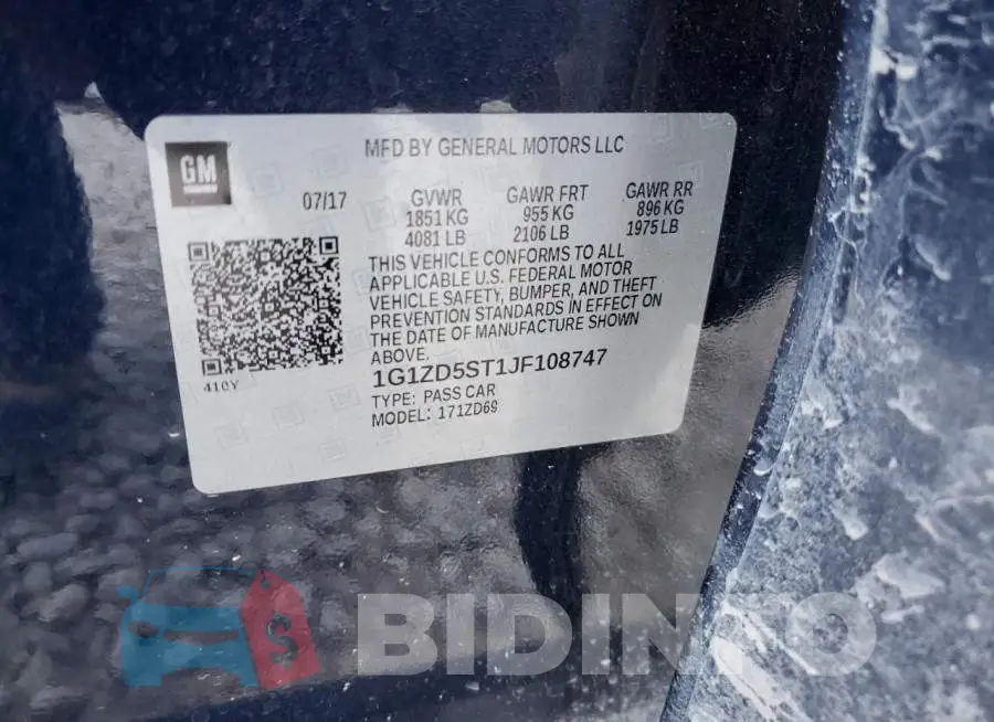 1G1ZD5ST1JF108747 Photo# 12