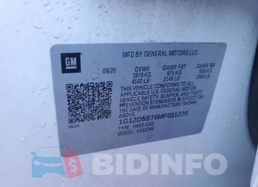 1G1ZD5ST6MF011239 Photo# 12