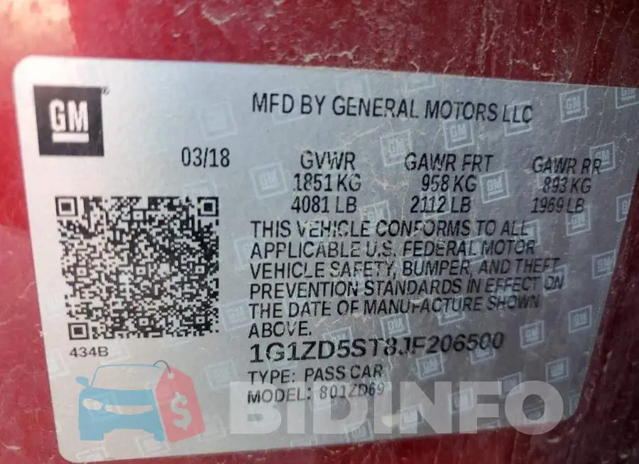 1G1ZD5ST8JF206500 Photo# 12