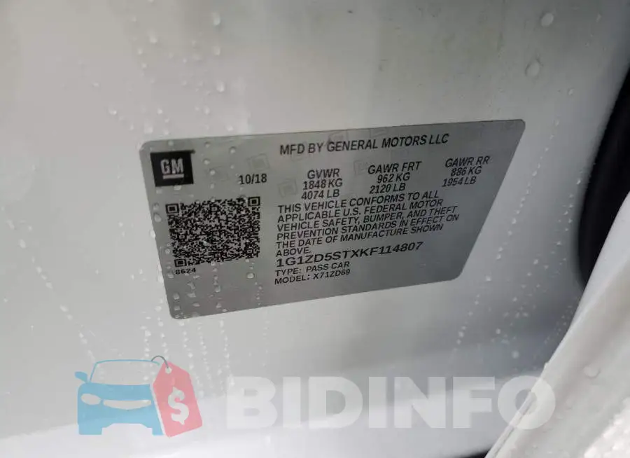 1G1ZD5STXKF114807 Photo# 12