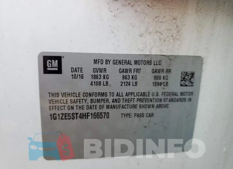 1G1ZE5ST4HF166570 Photo# 10
