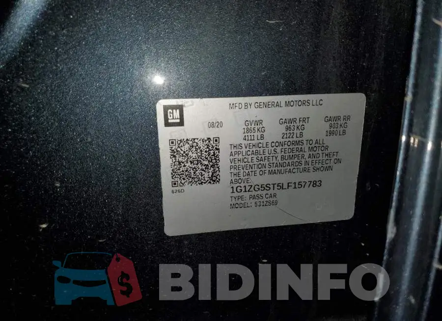 1G1ZG5ST5LF157783 Photo# 12