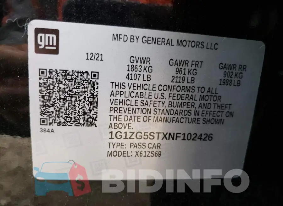 1G1ZG5STXNF102426 Photo# 10