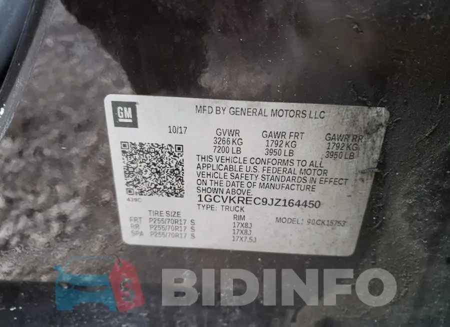 1GCVKREC9JZ164450 Photo# 13