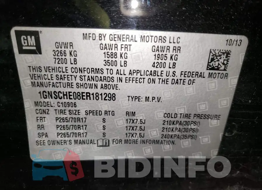 1GNSCHE08ER181298 Photo# 13