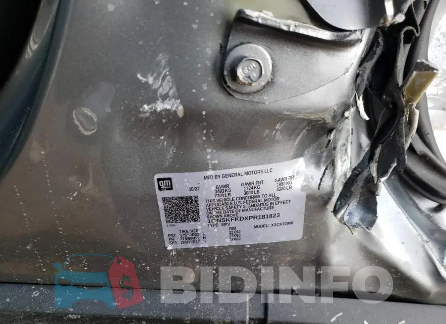 1GNSKFKDXPR181823 Photo# 13