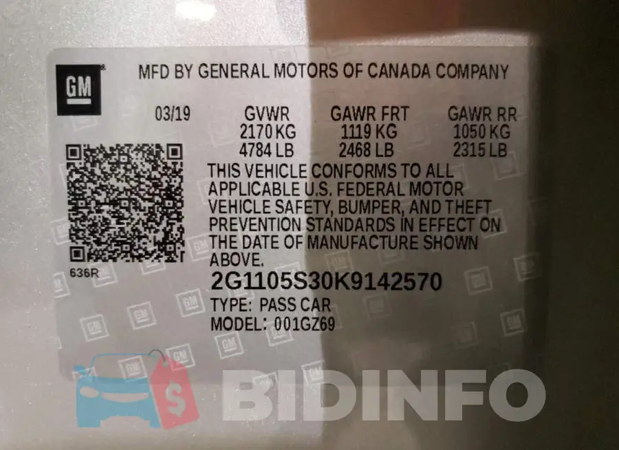 2G1105S30K9142570 Photo# 12