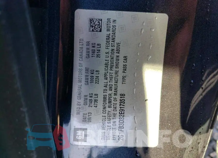 2G1FB3D32E9173518 Photo# 12