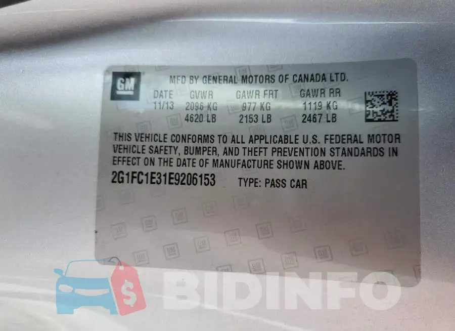 2G1FC1E31E9206153 Photo# 12