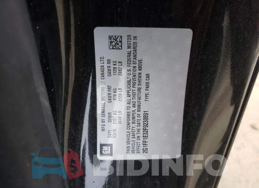 2G1FF1E32F9230891 Photo# 12