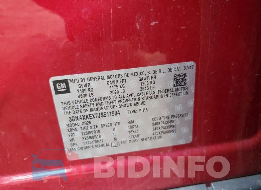 3GNAXKEX7JS511904 Photo# 10