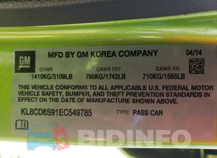 KL8CD6S91EC549785 Photo# 12