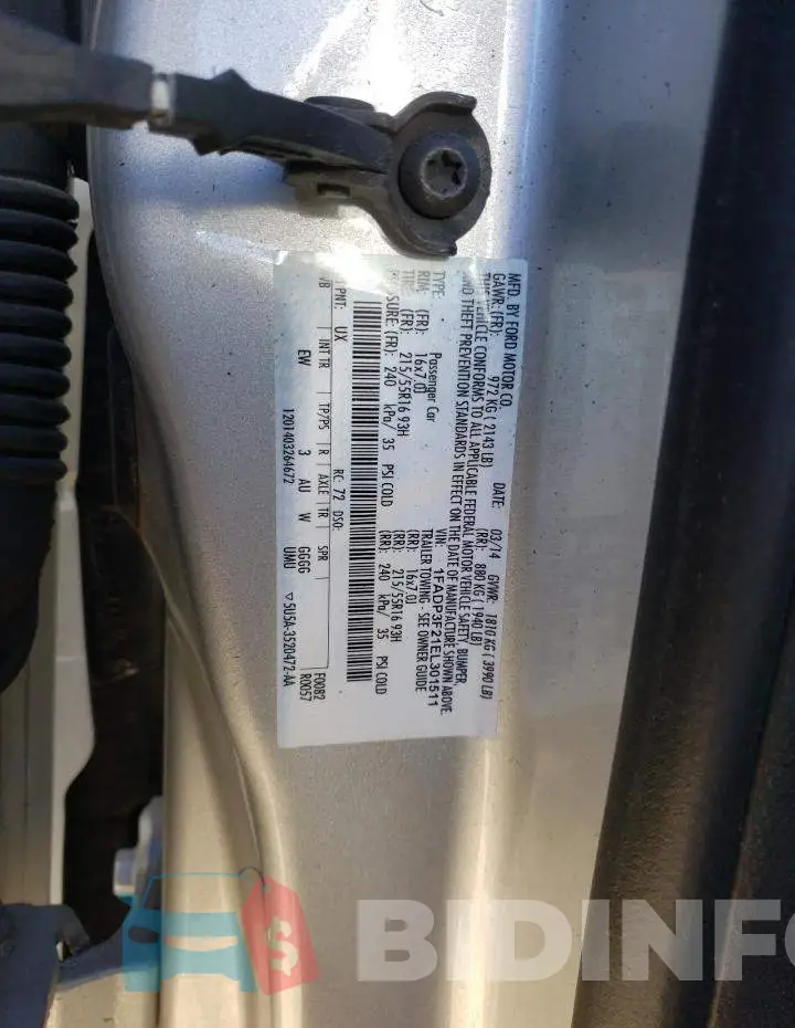 1FADP3F21EL301511 Photo# 12