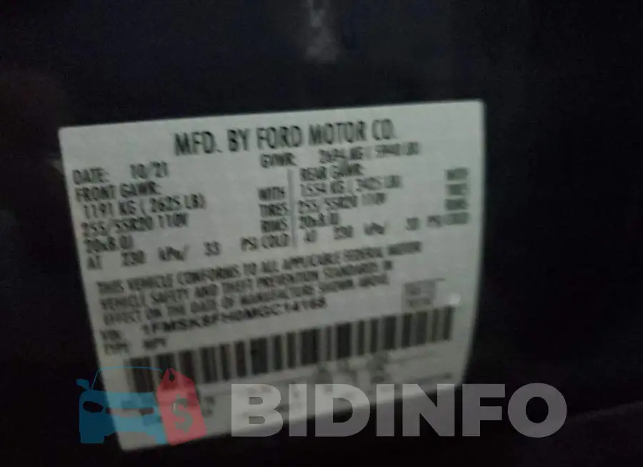 1FMSK8FH0MGC14168 Photo# 12