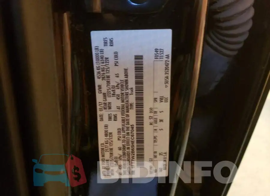 1FT7W2B65HEC67045 Photo# 12