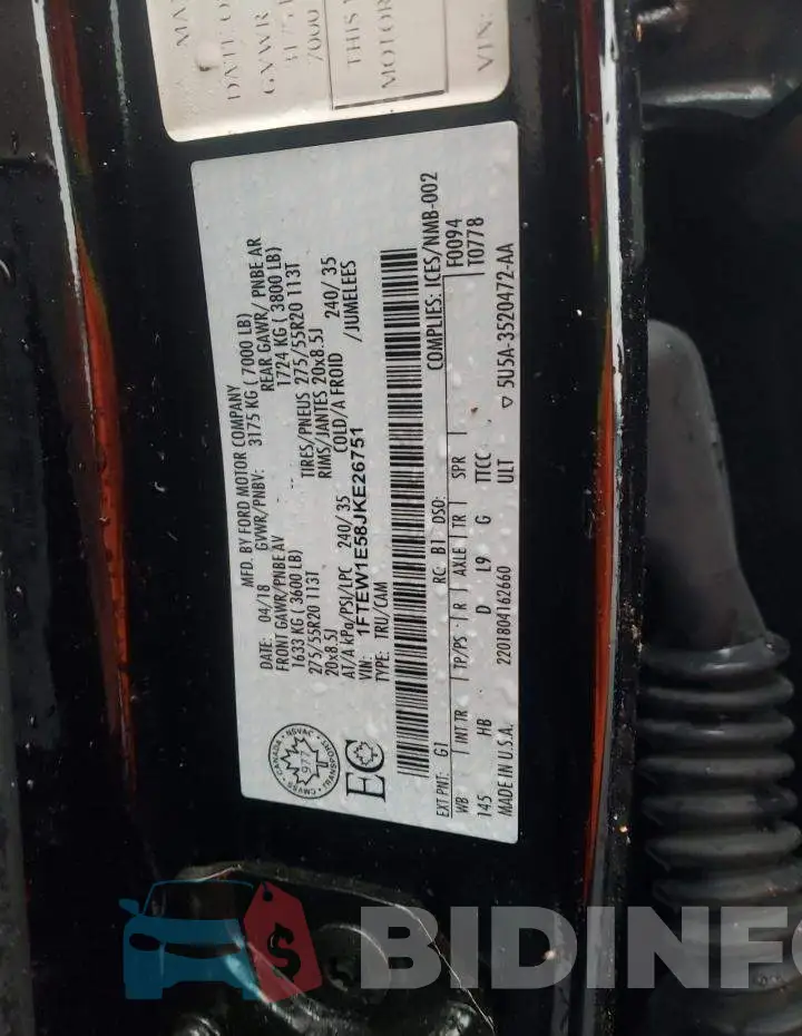 1FTEW1E58JKE26751 Photo# 12