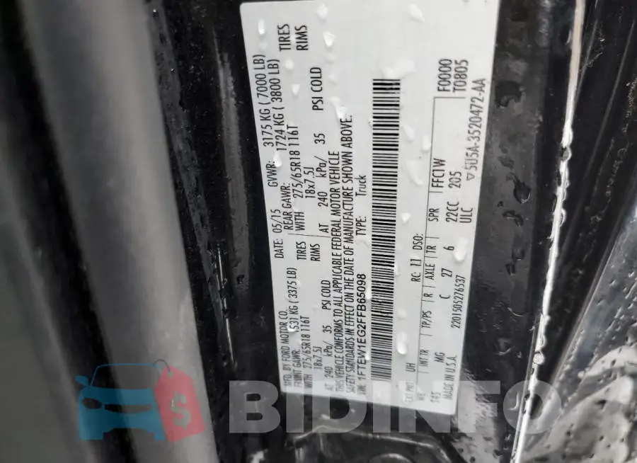 1FTEW1EG2FFB65098 Photo# 12