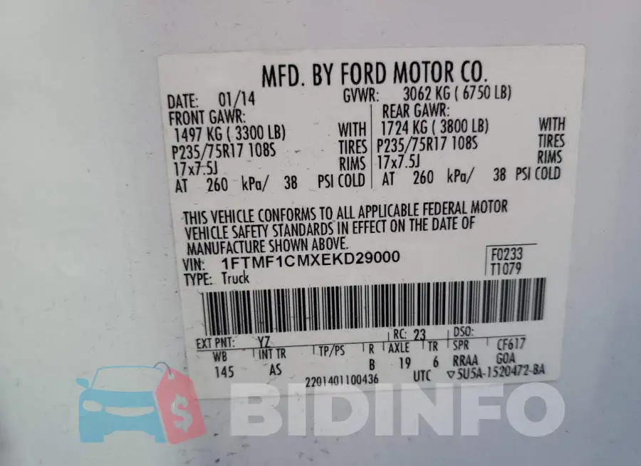 1FTMF1CMXEKD29000 Photo# 12