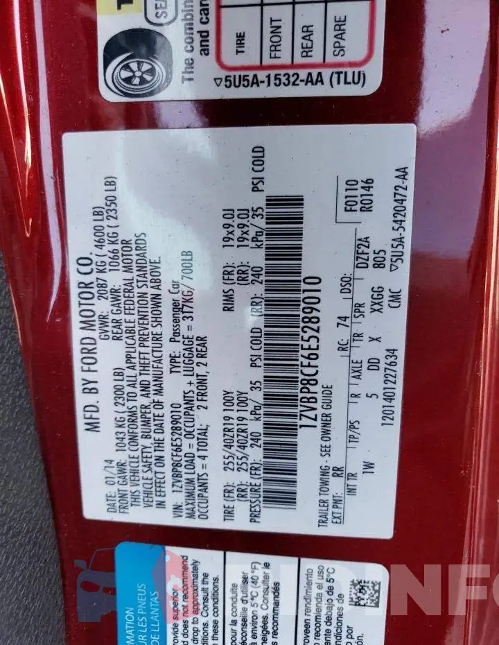 1ZVBP8CF6E5289010 Photo# 12