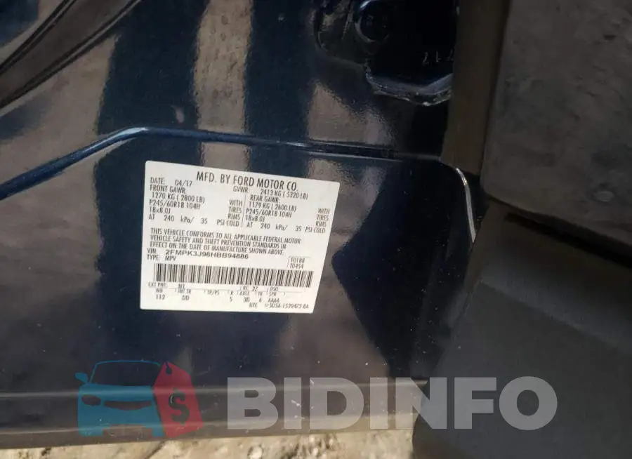 2FMPK3J98HBB94886 Photo# 14
