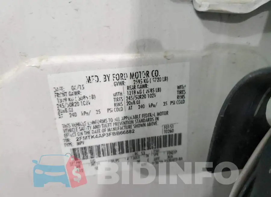 2FMTK4AP3FBB66882 Photo# 13