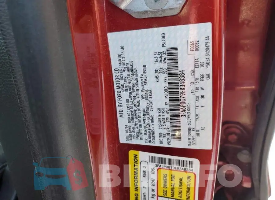 3FA6P0G79ER348384 Photo# 12