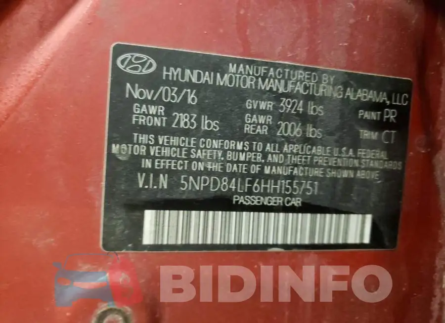 5NPD84LF6HH155751 Photo# 12