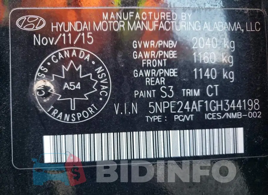 5NPE24AF1GH344198 Photo# 13