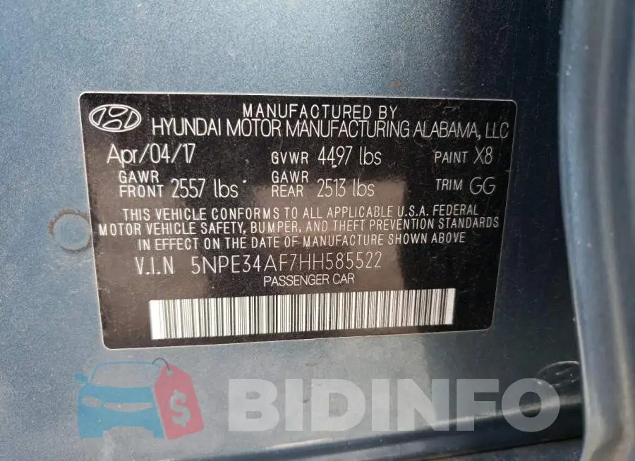 5NPE34AF7HH585522 Photo# 12