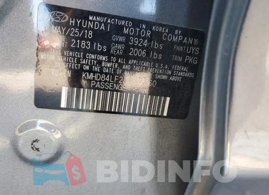 KMHD84LF2JU712260 Photo# 12