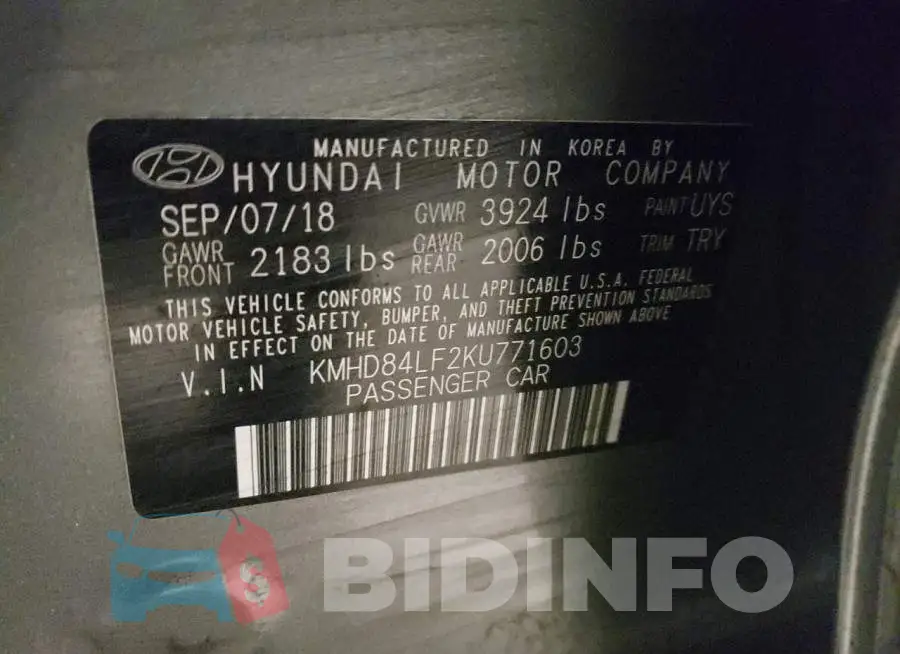 KMHD84LF2KU771603 Photo# 12