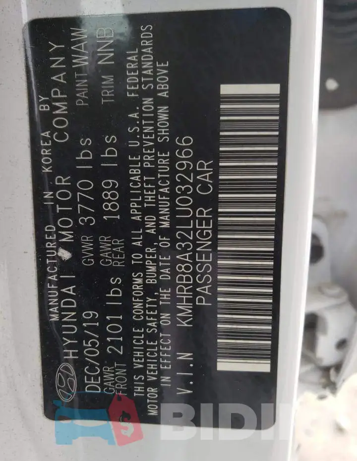 KMHRB8A32LU032966 Photo# 14