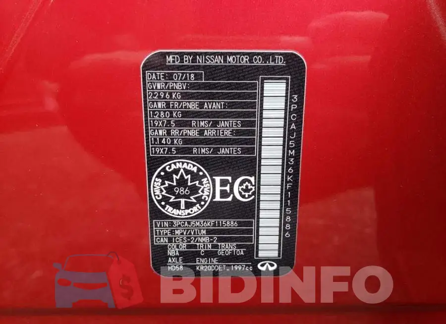 3PCAJ5M36KF115886 Photo# 10