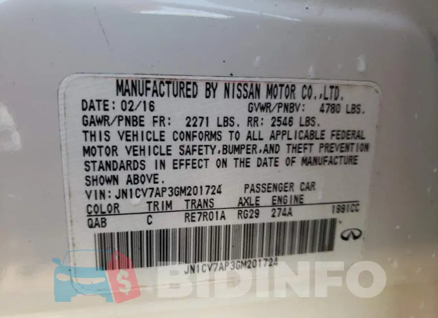 JN1CV7AP3GM201724 Photo# 13