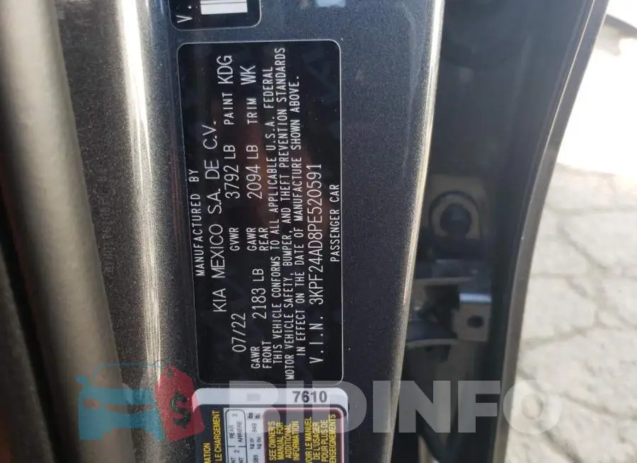 3KPF24AD8PE520591 Photo# 12
