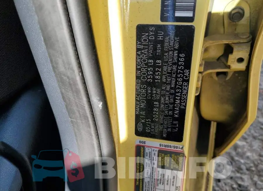 KNADM4A37G6575366 Photo# 12