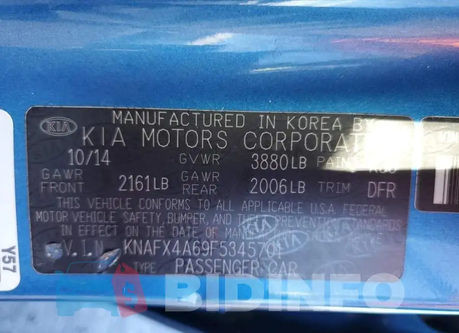 KNAFX4A69F5345701 Photo# 12