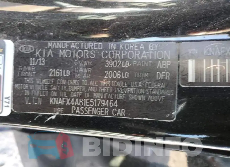 KNAFX4A81E5179464 Photo# 12