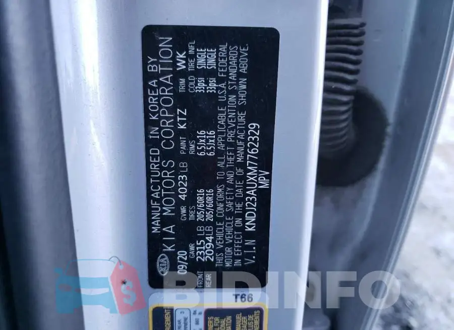 KNDJ23AUXM7762329 Photo# 12