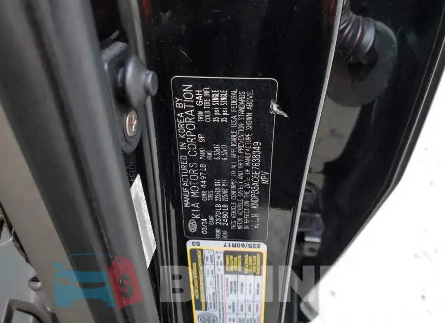 KNDPB3AC6E7638349 Photo# 12