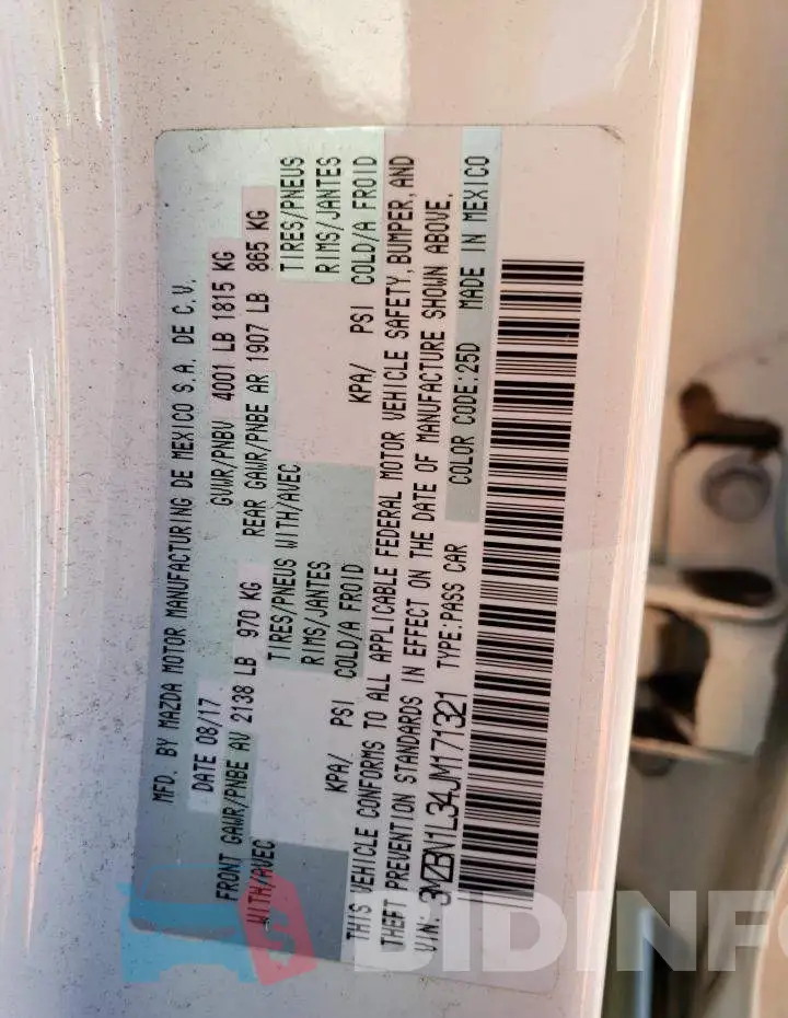 3MZBN1L34JM171321 Photo# 12