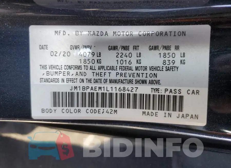 JM1BPAEM1L1168427 Photo# 13
