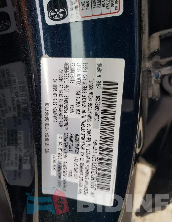 JM3TCBCY3J0201921 Photo# 13